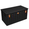 ALUBOX Transportkiste 3 mm Riffelblech schwarz pulverbeschichtet: 312 L - 1280 x 550 x 515