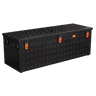 ALUBOX Transportkiste 3 mm Riffelblech schwarz pulverbeschichtet: 375 L - 1530 x 550 x 515