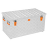 ALUBOX Transportkiste 3 mm Riffelblech silber: 180 L - 925 x 500 x 470