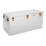 ALUBOX Riffelblech Pritschenbox mit Gasdruckheber: 410 L - 1200 x 600 x 650