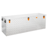 ALUBOX Riffelblech Pritschenbox mit Gasdruckheber: 620 L - 1800 x 600 x 650