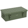 ALUBOX Transportbox 1,5 mm Riffelblech olivgrün pulverbeschichtet: 36L - 630 x 345 x 200