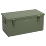 ALUBOX Transportbox 1,5 mm Riffelblech olivgrün pulverbeschichtet: 91L - 780 x 390 x 350
