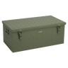 ALUBOX Transportbox 1,5 mm Riffelblech olivgrün pulverbeschichtet: 140L - 910 x 500 x 355