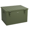 ALUBOX Transportbox 1,5 mm Riffelblech olivgrün pulverbeschichtet: 190L - 780 x 585 x 475